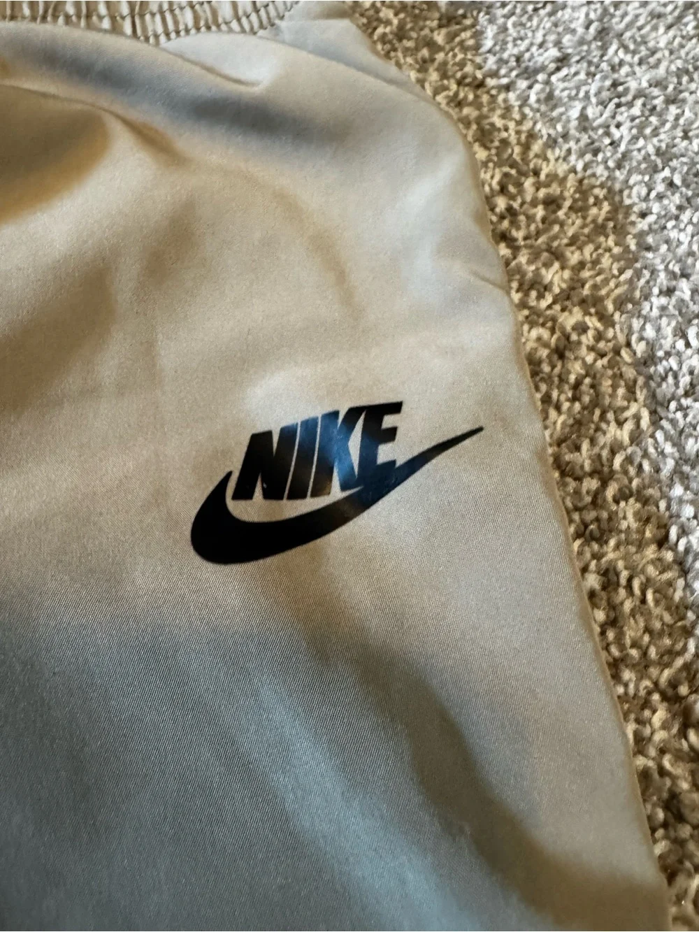 Nike khaki performance material perforated mesh joggers 3T Toddler boys